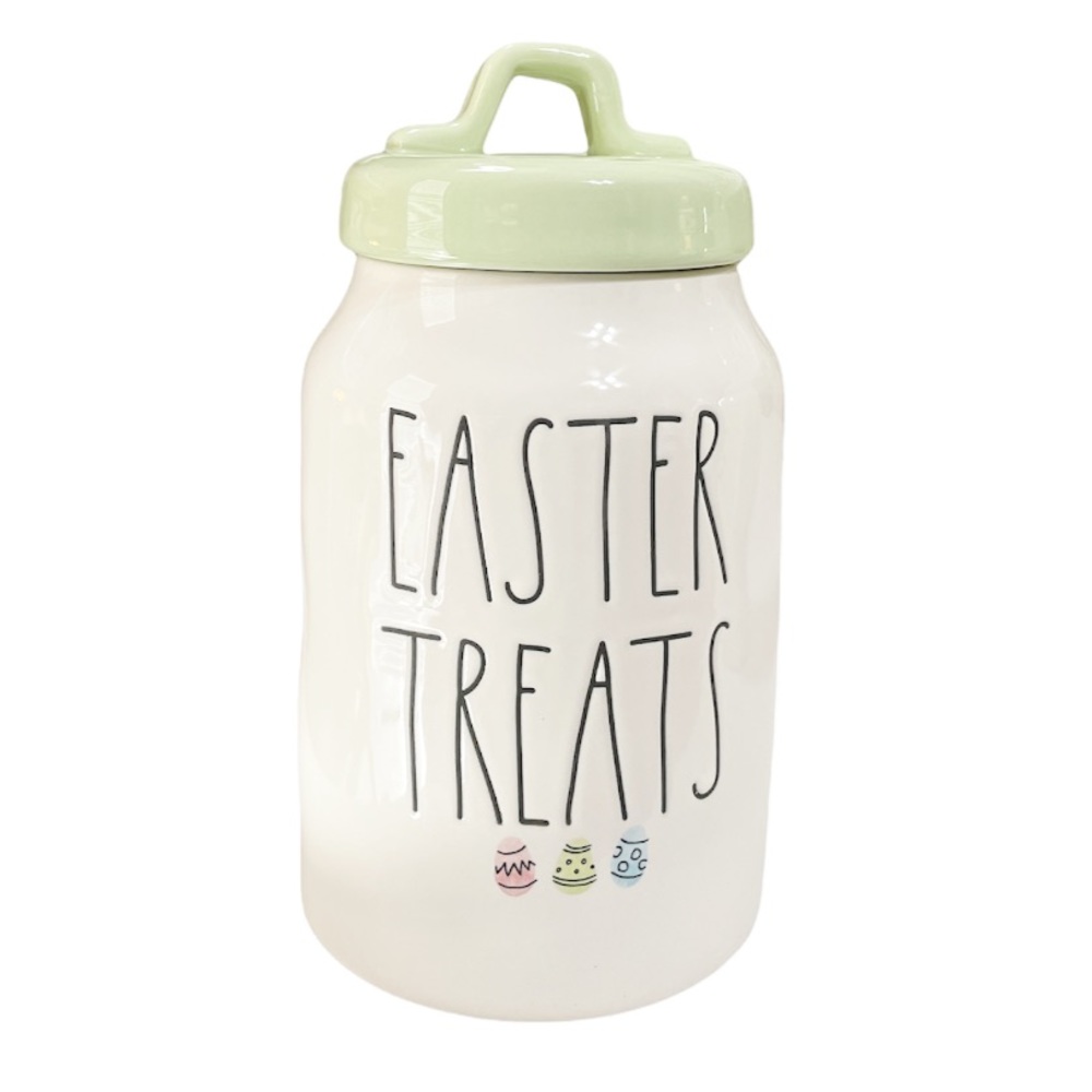 New Rae Dunn Easter Treats Canister With Watercolor E… Gem